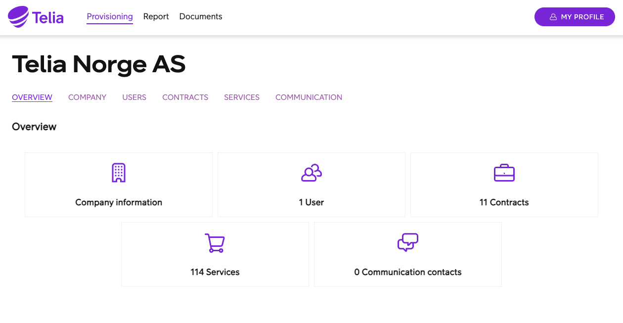 Telia Company Bulk Messaging Web Portal - Provisioning cpa web provisioning